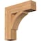 Ekena Millwork Thorton Block Smooth Bracket, Western Red Cedar, 5 1/2"W x 22"D x 22"H BKT06X22X22THR05SWR - alternate 1